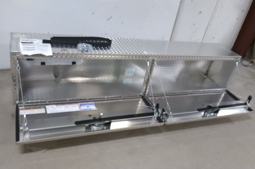 Weather Guard 391-0-02 15.2 Cu Ft Storage Capacity Silver Topside Truck Box-50110503