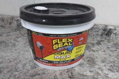 Flex Seal LFSMAXBLK02 2.5 Gal Container Size Black Flex Liquid MAX-50141429