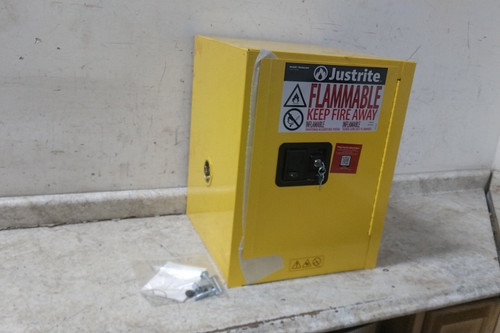 Justrite 890400 4 Gal Cap Yellow Steel Flammables Safety Cabinet-88868370