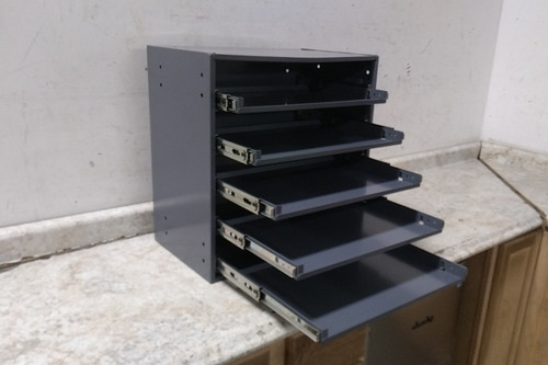 Durham Mfg 305B-95 5 Slot 21 In Overall H Gray Sliding Drawer Cabinet Frame-15257208