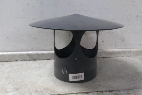 Plastic Supply PVCRCA12 12 In Duct Diameter Dark Gray PVC Rain Cap-75878600