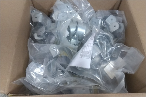 Nvent Erico 1080150EG 100 Pk 1-1/2 In Pipe Size Two-Hole Pipe Strap-59879487