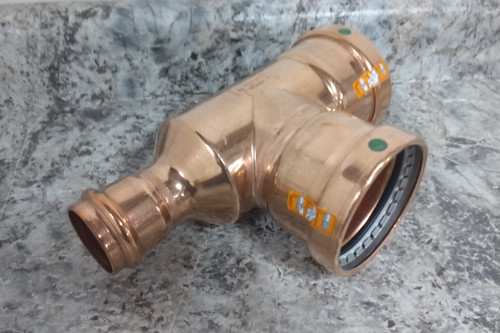 Viega Propress 20727 3 In x 1-1/2 In Press-Fit Connection Crimp Tee Fitting-51854953