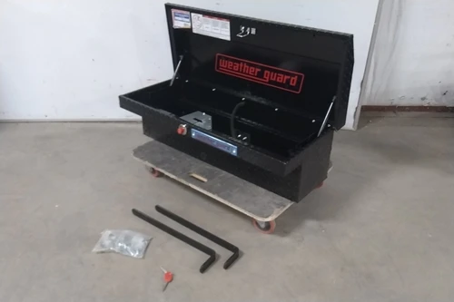 Weather Guard 180-5-04 3 Cu Ft Storage Capacity Black Side-Mount Truck Box-21647523