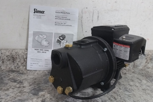 Simer 2800-01 1/2 HP 115V Single Phase Phase Shallow Well Jet Pump-97660597
