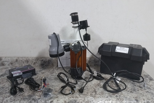 Liberty Pumps PC457-441-10A Primary & Battery Back-Up Sump Pump Combo System-90365404
