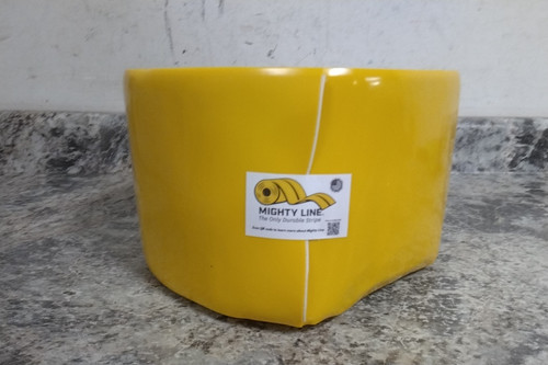 Mighty Line 6RY 6 In Width 100 Ft Length Yellow Floor Marking Tape-53188456