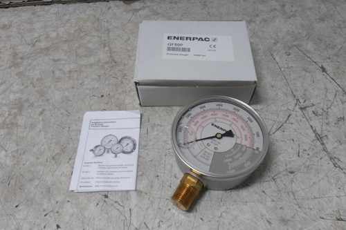 Enerpac GF50P 4 In Dial Size 0 to 10,000 PSI Hydraulic Cylinder Pressure Gauge-63855324