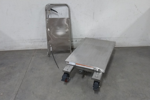 Vestil CART-400-PSS 400 Lb Corrosion-Resistant Manual Mobile Scissor-Lift Table-49710633