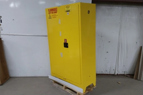 Eagle 1947XLEGS 45 Gal Storage Capacity Yellow Steel Flammables Safety Cabinet-43859485