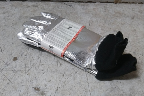 Shelby 5200M Size Medium Black/Silver Cowhide Leather Palm Gloves-78784026