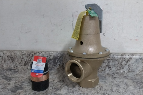 Watts 2 174A 050 FS 2 In Inlet/Outlet Bronze Body Safety Relief Valve w/Fitting-38448782