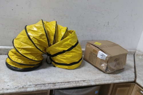 Americ AM-DS1225CB 12 In Diameter 25 Ft L Black/Yellow Ventilation Duct-48237540