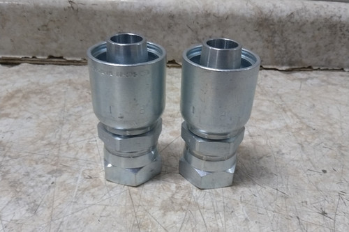 Parker 1GU43-16-16 2 Pk 1 In Hose Inside Diameter Hydraulic Crimp Fitting-33180482