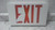 Brady 56907 120/277VAC Red Text White Housing LED Exit Sign-11687448
