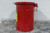 Justrite 09110 6 Gal Capacity Red Powder Coated Steel Oily Waste Can-17665893