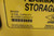 Justrite 891220 12 Gal Storage Capacity Yellow Steel Flammables Safety Cabinet-65271809