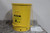 Justrite 09701 21 Gal Capacity Yellow Powder Coated Steel Oily Waste Can-11355479