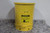 Justrite 09701 21 Gal Capacity Yellow Powder Coated Steel Oily Waste Can-11355479