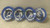 ERB Safety 20006 4 Pk Size 6-1/2 to 8 Blue Full Brim Hard Hat-82613124