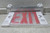 Lithonia Lighting EDGRNY 1 R M4 120/277VAC Red Text Edge-Lit Exit Sign-23387986