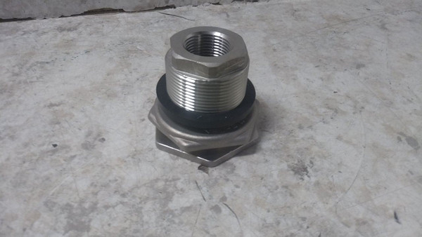 Banjo Edelstahl Schott-Tankverschraubung 1/2 Zoll NPT – Aus Korrosionsbeständigem Edelstahl 316 Mit EPDM-Dichtung