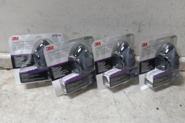 3M 37079 Professional Series Half Facepiece Paint Spray Packout, Large ...