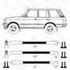 High Volt Range Rover 3.5 V8 87-90 3.9 V8 88-94 Land Rover Defender V8 90-93 HT Leads High Volt OEF964