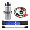 BMW 1502, 1600, 1602, 1802, 2002, 2002 tii Electronic Ignition Bundle Viper Coil, Ignition Kit, Blue HT Leads