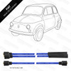 Powerspark Fiat 500 HT Leads 8mm Double Silicone