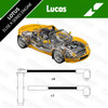 Lucas Genuine Lucas HT leads DKB278 for Lotus Elise 1.8