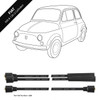 Powerspark Fiat 500 Early Type HT Leads 8mm Double Silicone Long