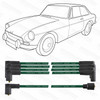 Powerspark MG MGB 1800 4 Cylinder HT Leads 8mm Green