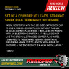 Powerspark Custom HT Lead Lead Set - 7mm Black with Acorn Terminals