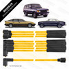 Yellow Powerspark Performance Rover V8 HT Leads 8mm Double Silicone