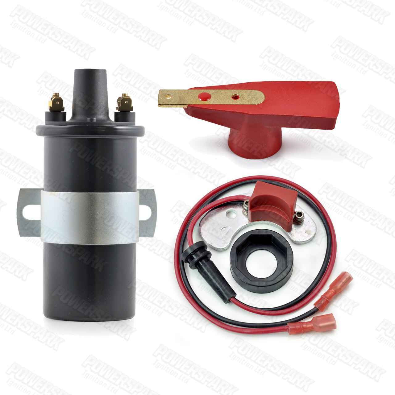 Powerspark 35D V8 Electronic Ignition Conversion Bundle with Coil and Rotor