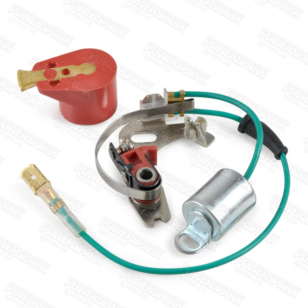 Lucas 45D Replacement Points and Condenser Set with Powermax Red Rotor Arm