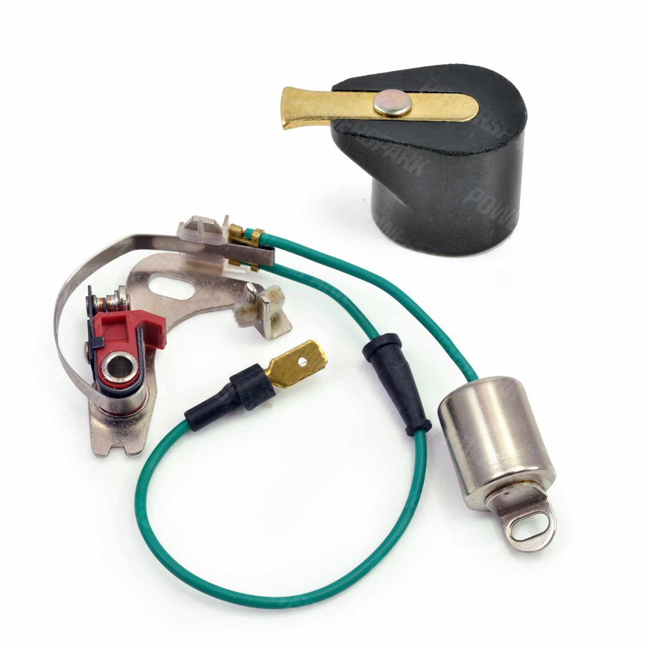 Lucas 45D Distributor Points and Condenser Set with Black Rotor Arm