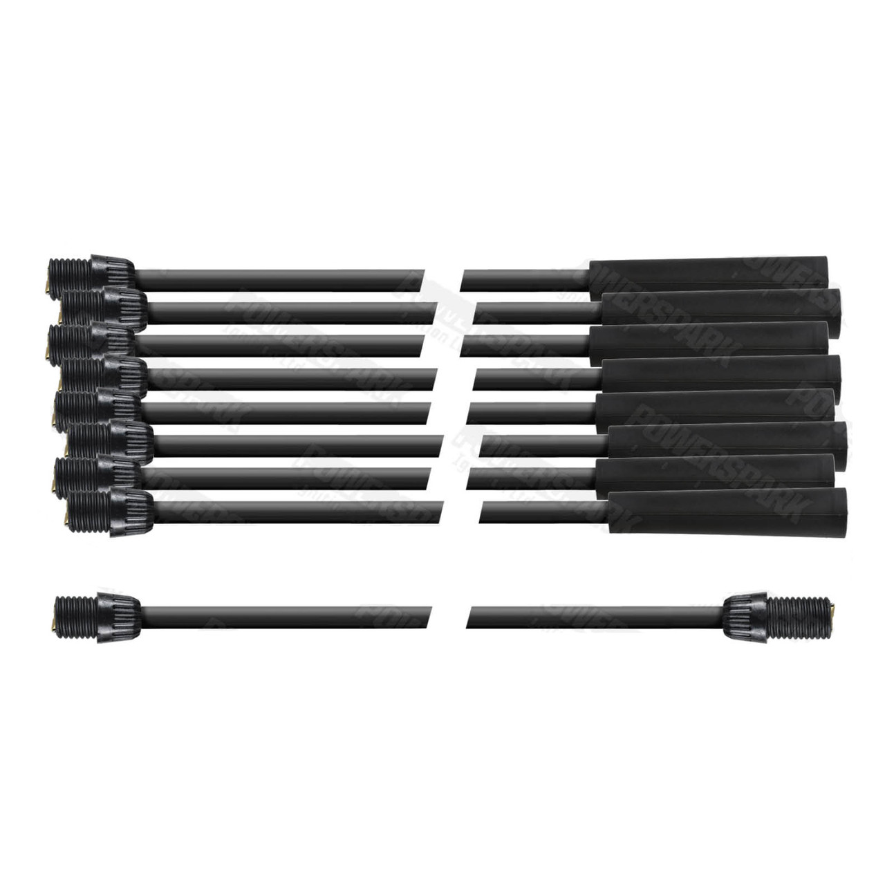 Powerspark Rolls Royce Silver Shadow 1 V8 Straight Plugs HT Leads 7mm Double Silicone