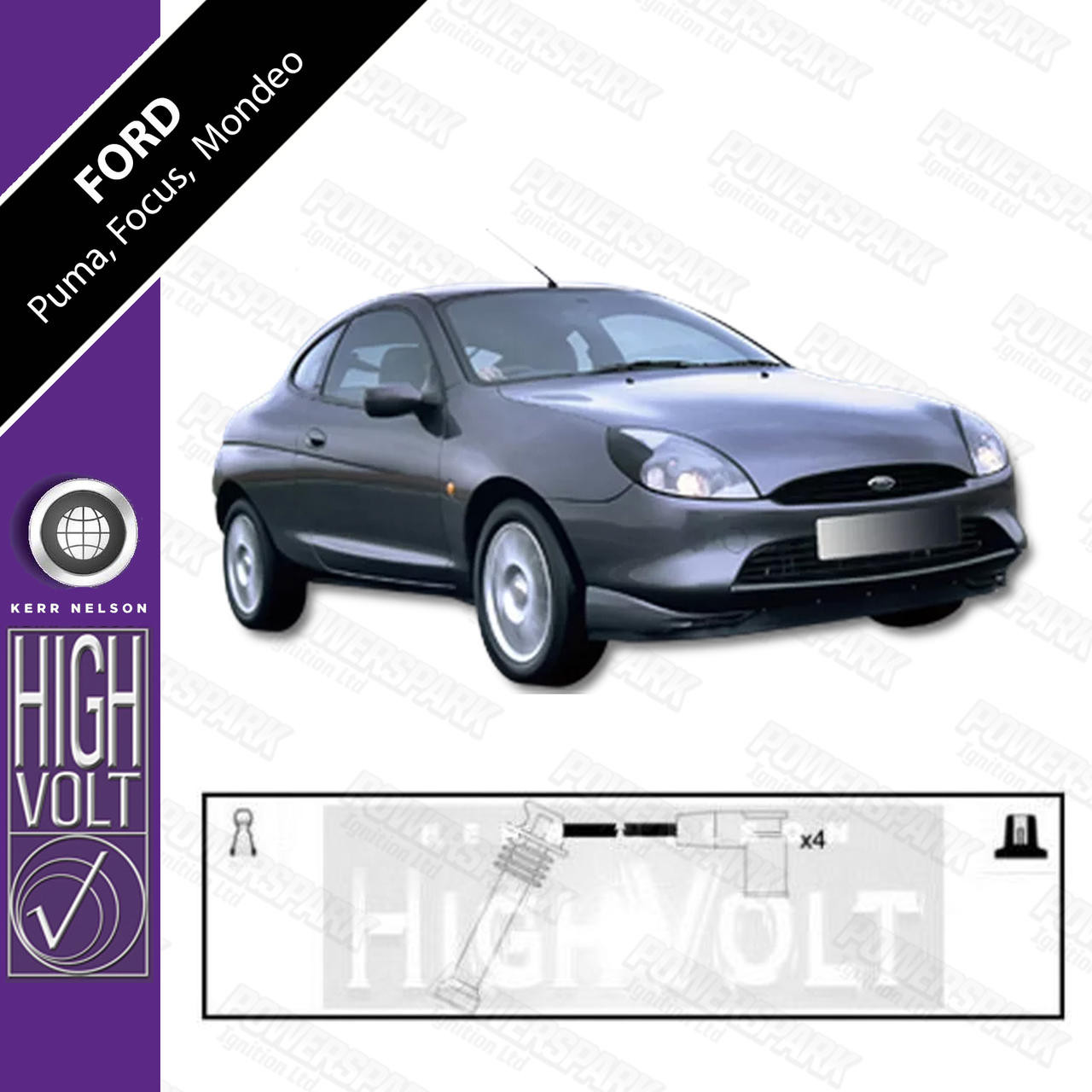 High Volt Ford Puma 1.7, Focus 1.6, Fiesta 1.4 HT Leads OEF756