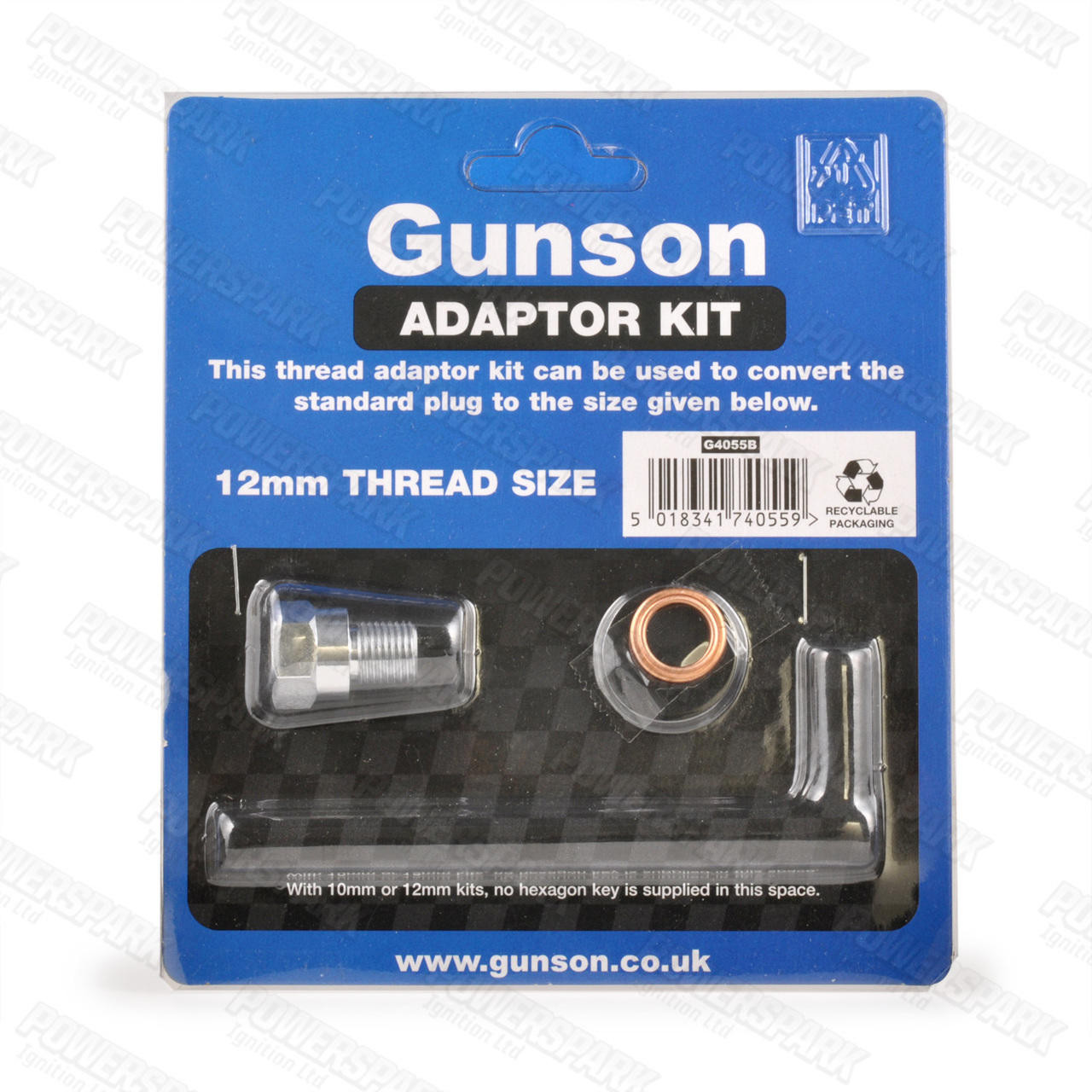 Gunson Gunson Hi Gauge and Colortune Plug Adaptor Kit 12mm Thread G4055B