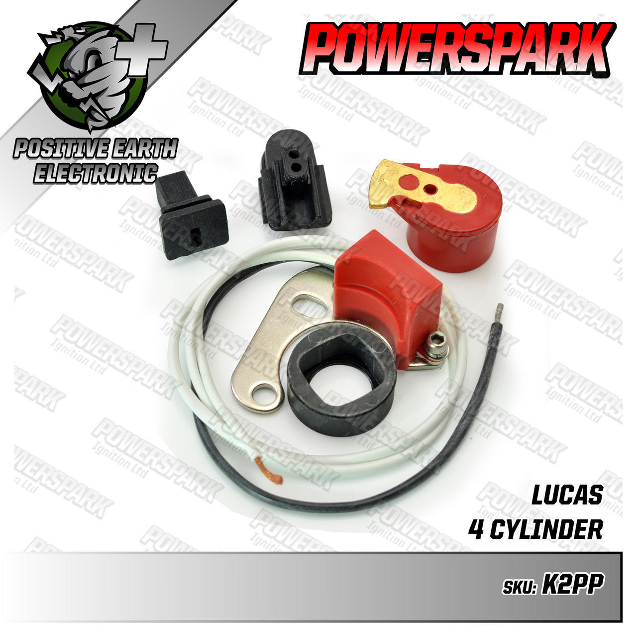 Powerspark Electronic Ignition Kit for Lucas 25D and DM2 Distributor Positive Earth K2PP and R1