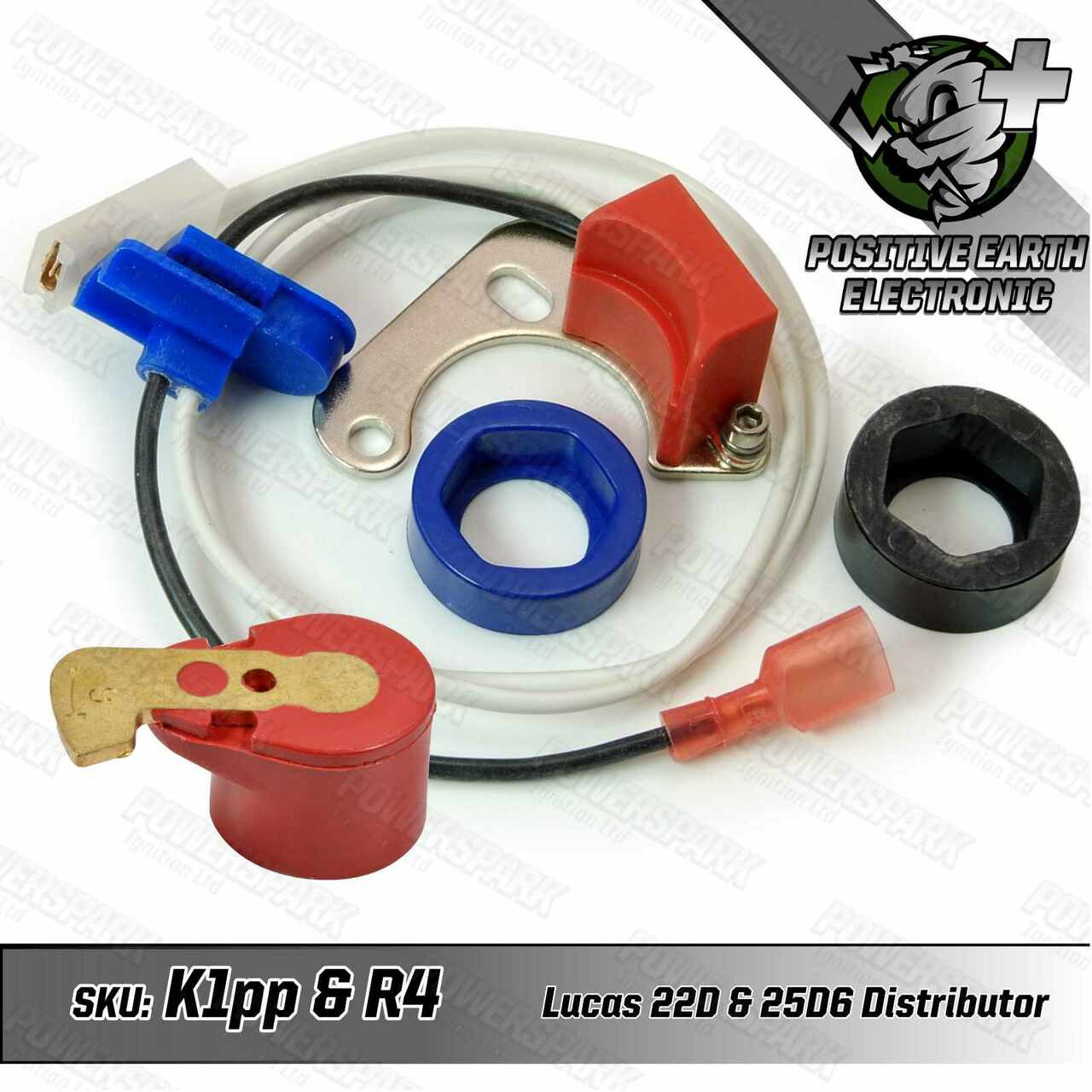 Powerspark Electronic Ignition Kit for Lucas 22D6 and 25D6 Distributor Positive Earth K1PP and R4