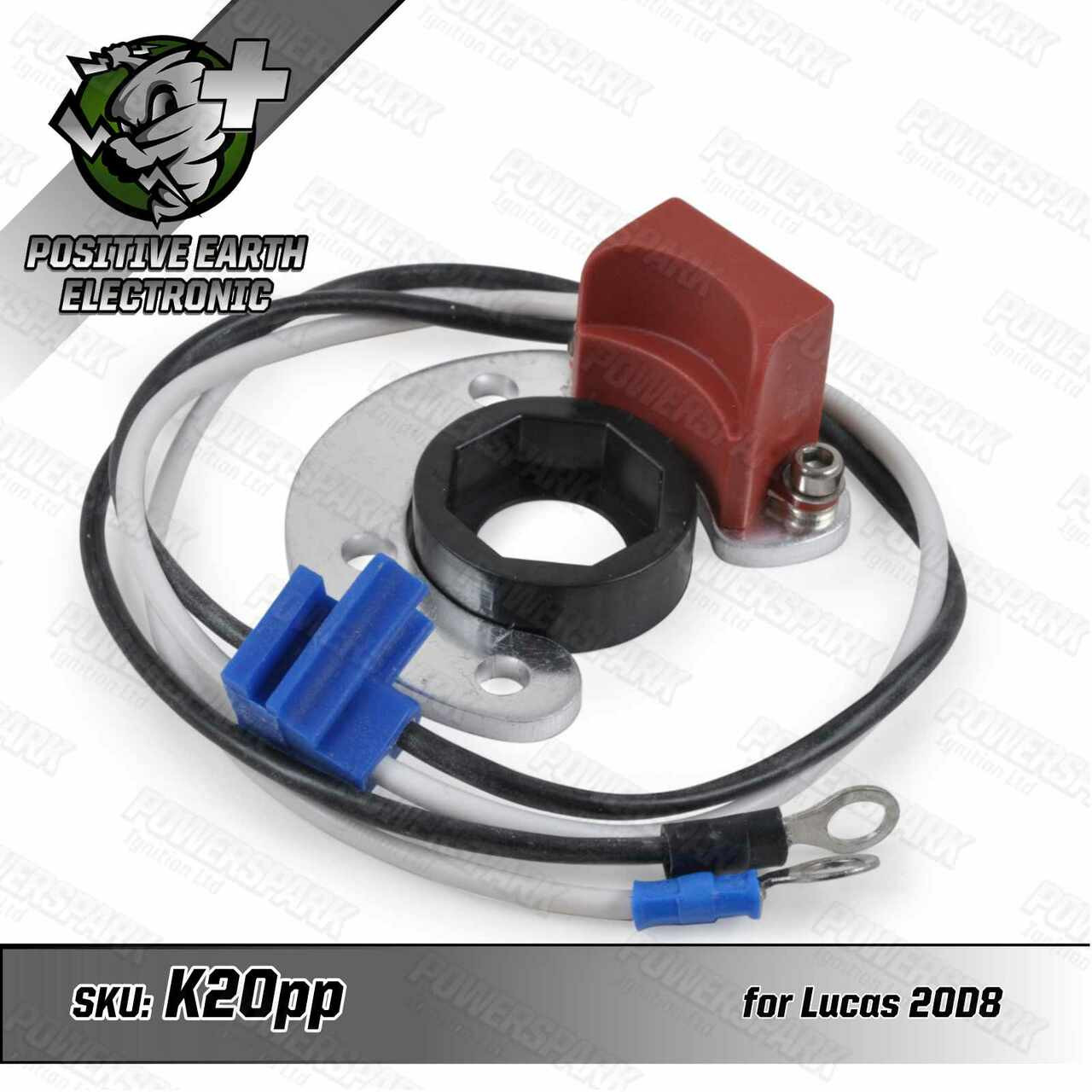 Powerspark Electronic Ignition Kit for Lucas 20D8 Distributor Positive Earth K20pp