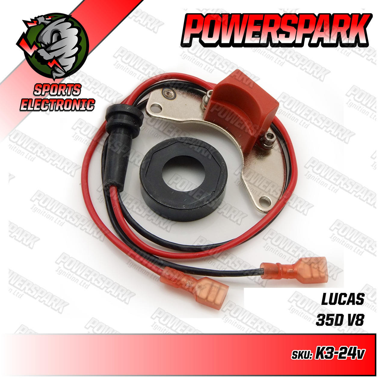 Powerspark Electronic Ignition Kit for Lucas 35D Distributor k3_24v