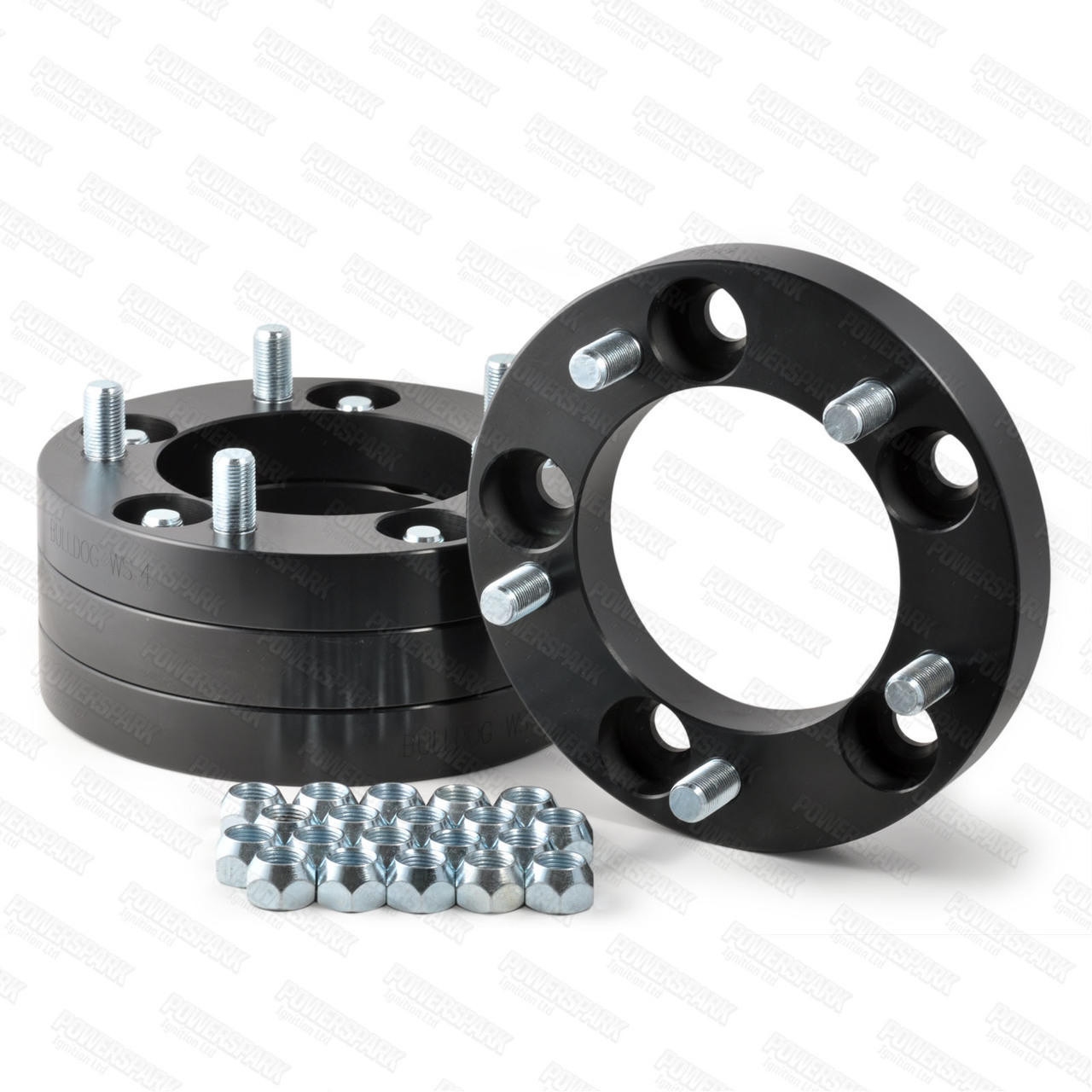 Bulldog Set of 4 Bulldog 30mm Wheel Spacers to fit Land Rover Defender, Discovery 1 and RRC Non Hub Centric