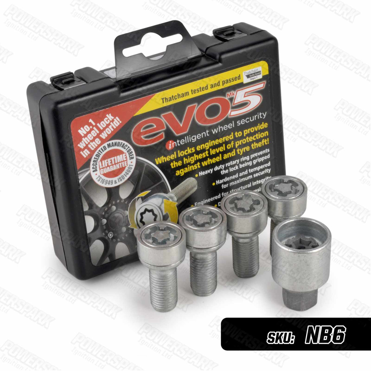 Evo MK5 Unique Locking Alloy Wheel Bolts '085/5' for Audi, Bentley, SEAT, Skoda & VW