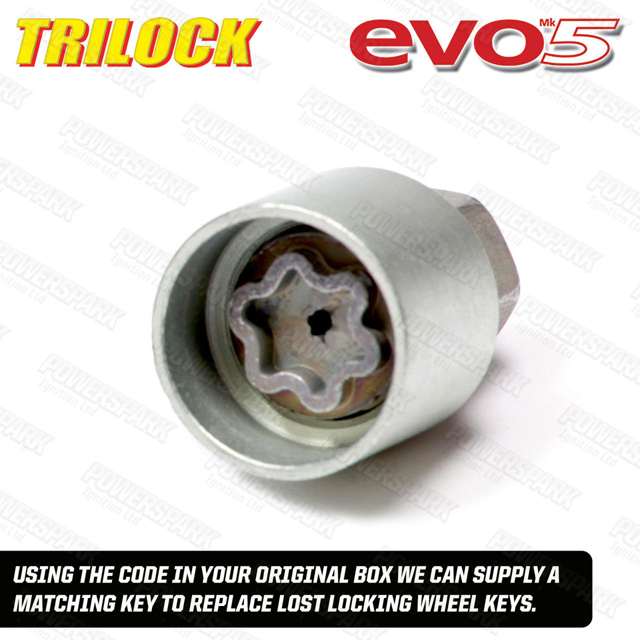 Evo MK5 Locking Alloy Wheel Nuts '582/5' for Mitsubishi Vehicles including L200 GTO Lancer Evolution