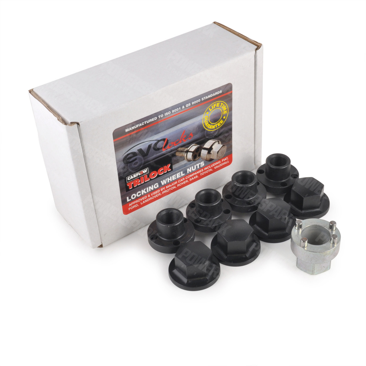 Evo MK5 Locking Steel Wheel Nut Set EOFC for Land Rover Defender, Discovery, Series and Range Rover Classic Set of 4