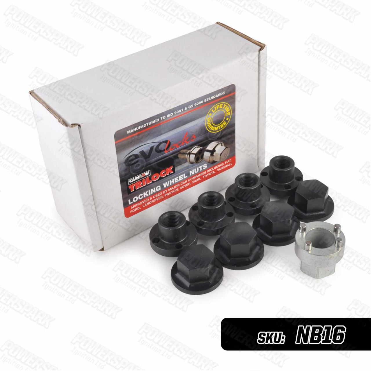 Evo MK5 Unique Locking Steel Wheel Nuts EOFC Land Rover Defender, Discovery, Series and Range Rover Classic Set of 4